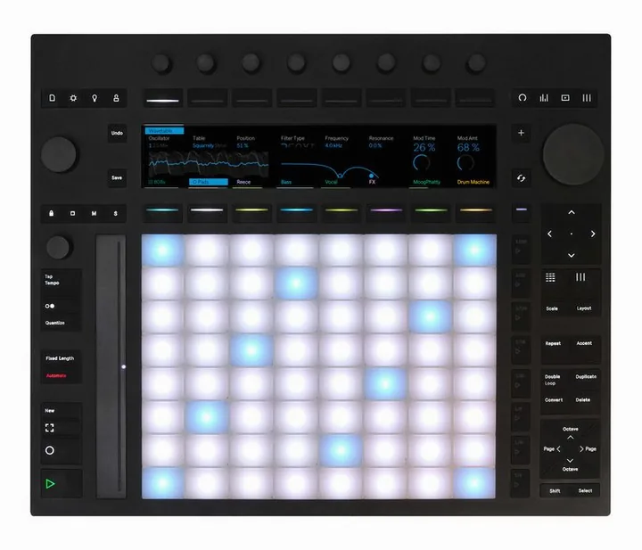 Ableton Push 3 Standalone - Cover Bdl, höljet sett från sidan