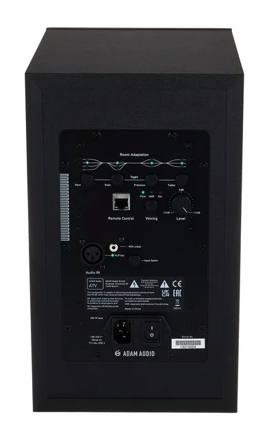 ADAM Audio A7V, knapparna på bakpanelen