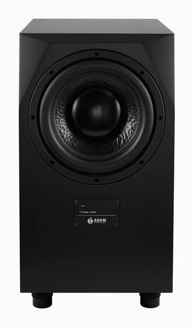 ADAM Audio Sub10 Mk2, fronten med woofer och diskant