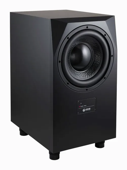 ADAM Audio Sub10 Mk2, loggan och ytan