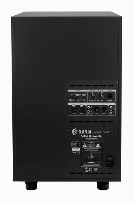 ADAM Audio Sub12, loggan och ytan