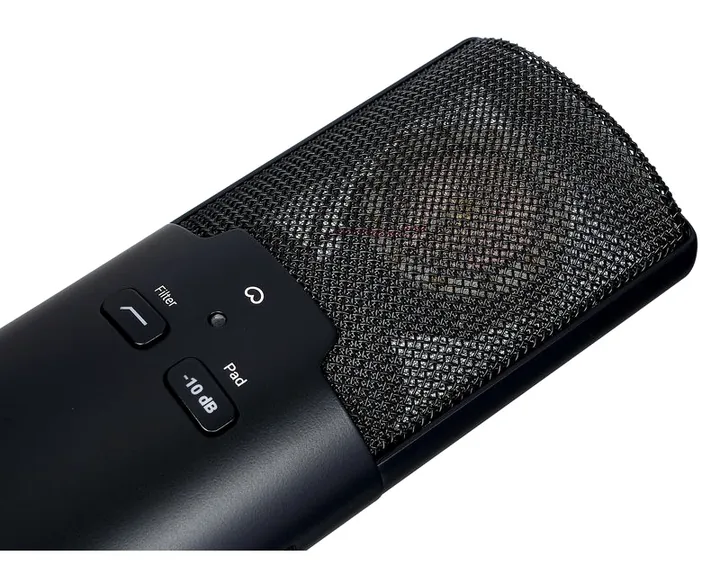 Aim Audio Essence, mikrofonkorgen på nära håll