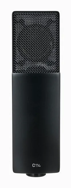 AKG C 114, mikrofonkorgen på nära håll