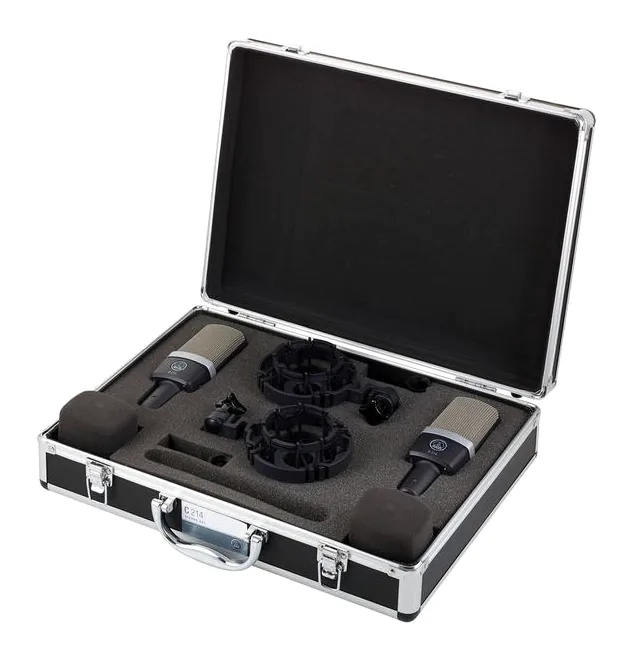 AKG C214 Stereo Set Bundle, hållaren och fästet