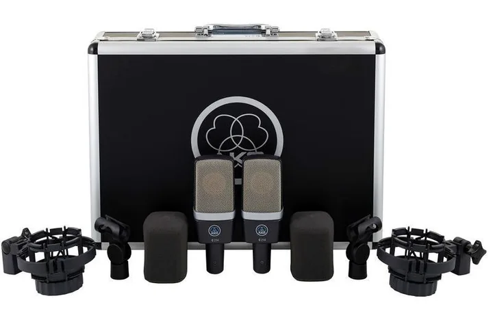 AKG C214 Stereo Set Bundle, XLR-kontakten i botten