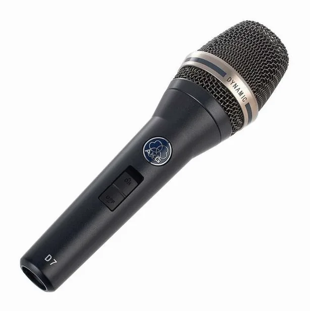 AKG D-7S, mikrofonkorgen på nära håll