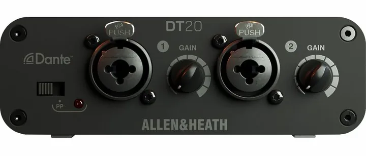 Allen & Heath DT20, ingångarna på framsidan