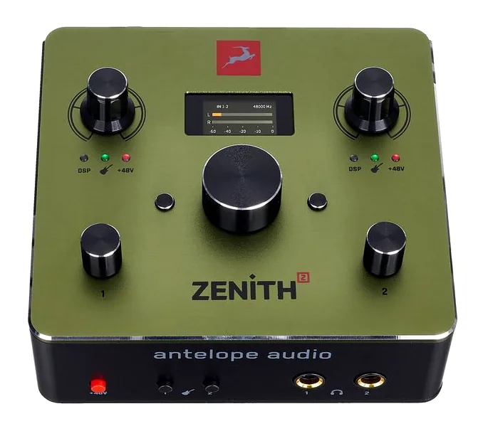 Antelope Zenith 2, anslutningarna på baksidan