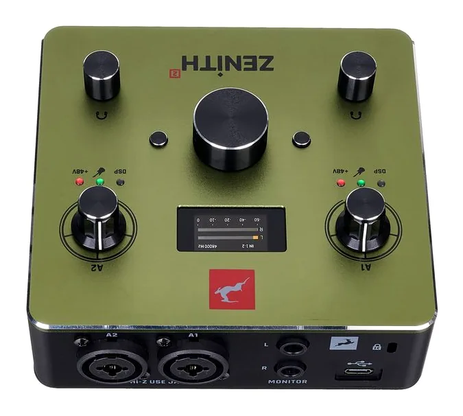 Antelope Zenith 2, frontpanelen med rattarna
