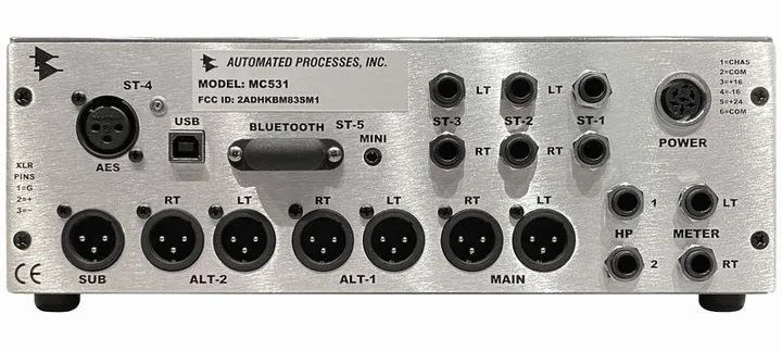 API Audio MC531 Monitor Controller, fronten med woofer och diskant