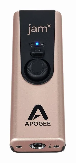 Apogee Jam X, nivåmätarna och lysdioderna