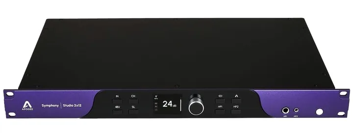 Apogee Symphony Studio 2x12, anslutningarna på baksidan