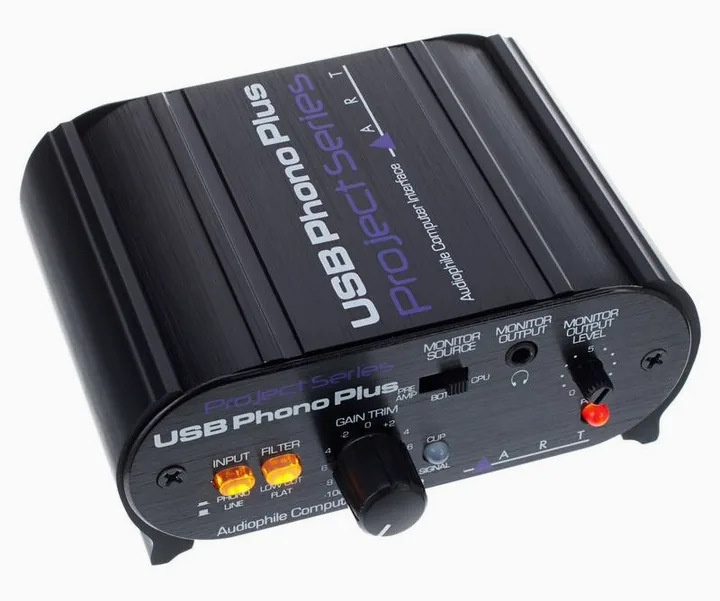 ART USB Phono Plus PS, ovansidan av lådan