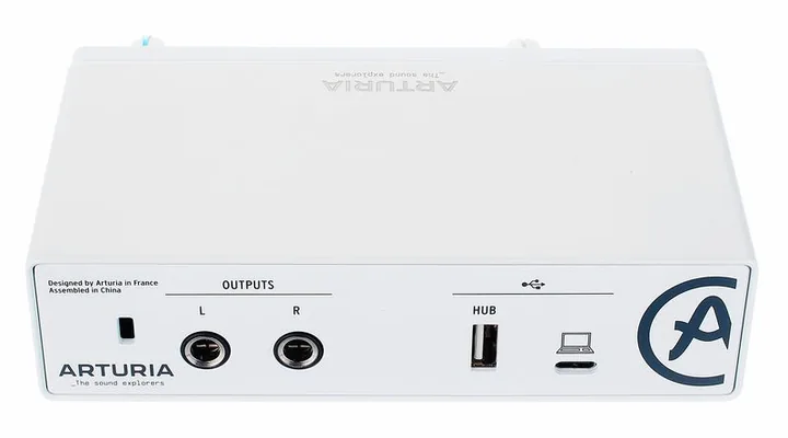 Arturia MiniFuse 1 White, ovansidan av lådan