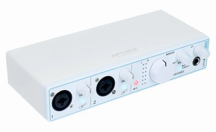 Arturia MiniFuse 2 OTG, frontpanelen med rattarna
