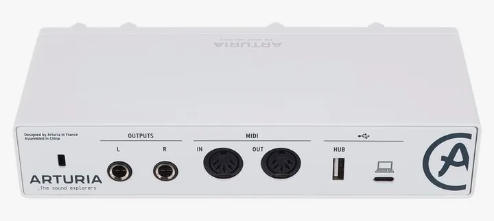 Arturia MiniFuse 2 White, ovansidan av lådan