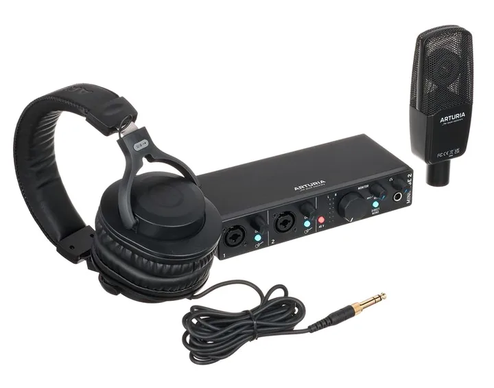 Arturia MiniFuse Recording Pack Black, ovansidan av lådan