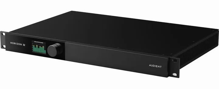 Audient Horizon 32, ovansidan av lådan