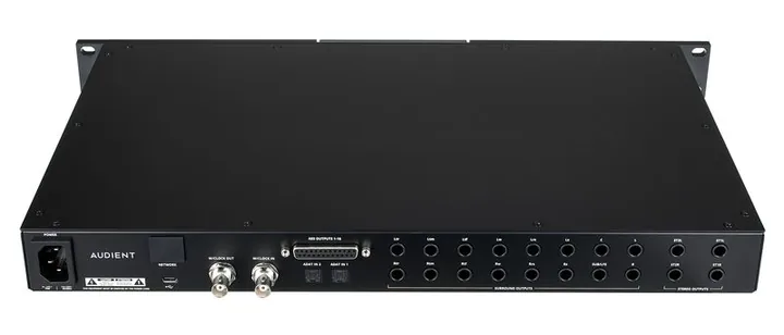 Audient ORIA, frontpanelen med rattarna