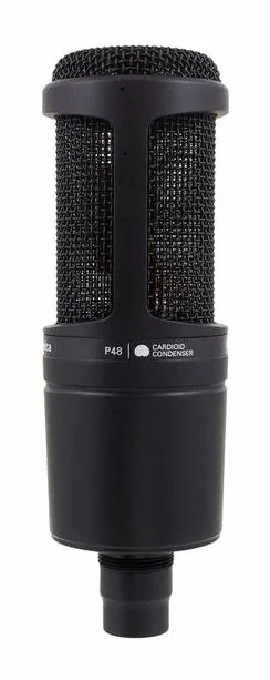 Audio-Technica AT2020, mikrofonkorgen på nära håll