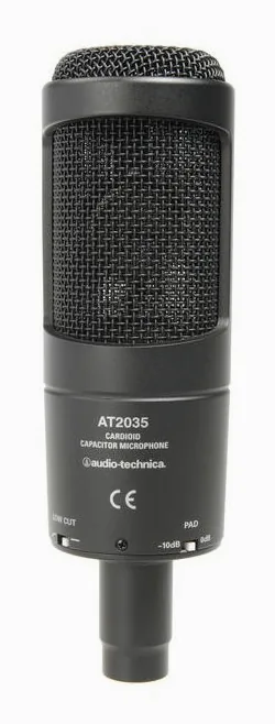 Audio-Technica AT 2035, huset sett från sidan