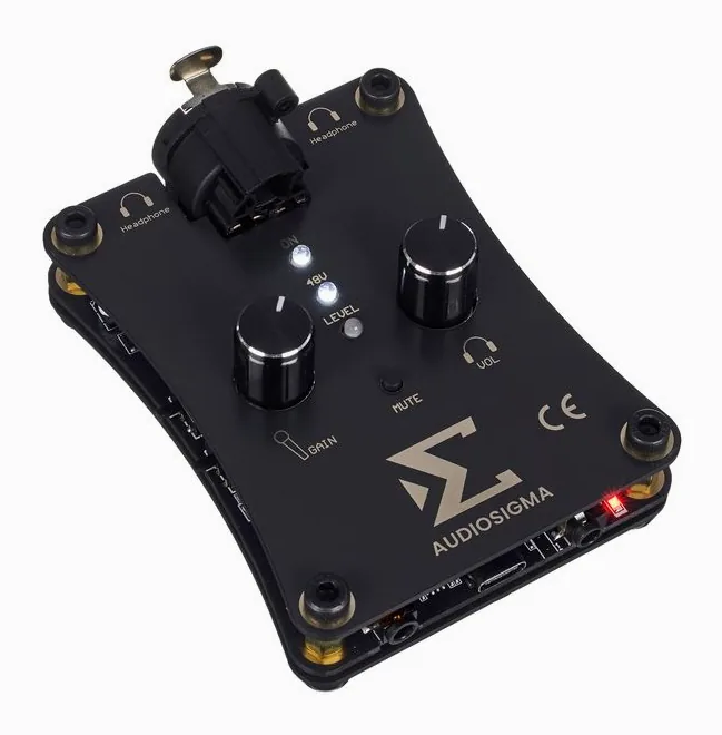 Audiosigma MikeHero DSP, ovansidan av lådan