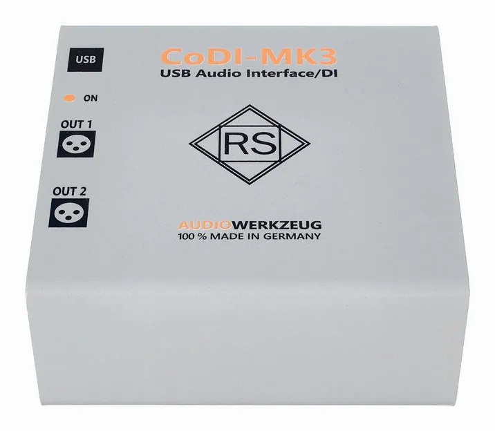 Audiowerkzeug CoDi MK3, anslutningarna på baksidan
