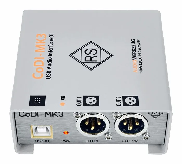 Audiowerkzeug CoDi MK3, frontpanelen med rattarna