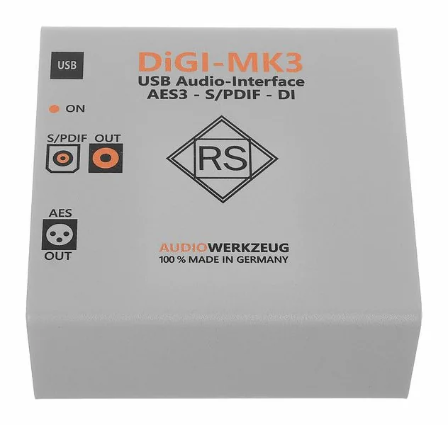Audiowerkzeug DiGI MK3, frontpanelen med rattarna