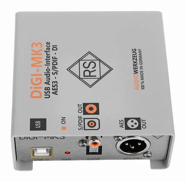 Audiowerkzeug DiGI MK3, frontpanelen med rattarna