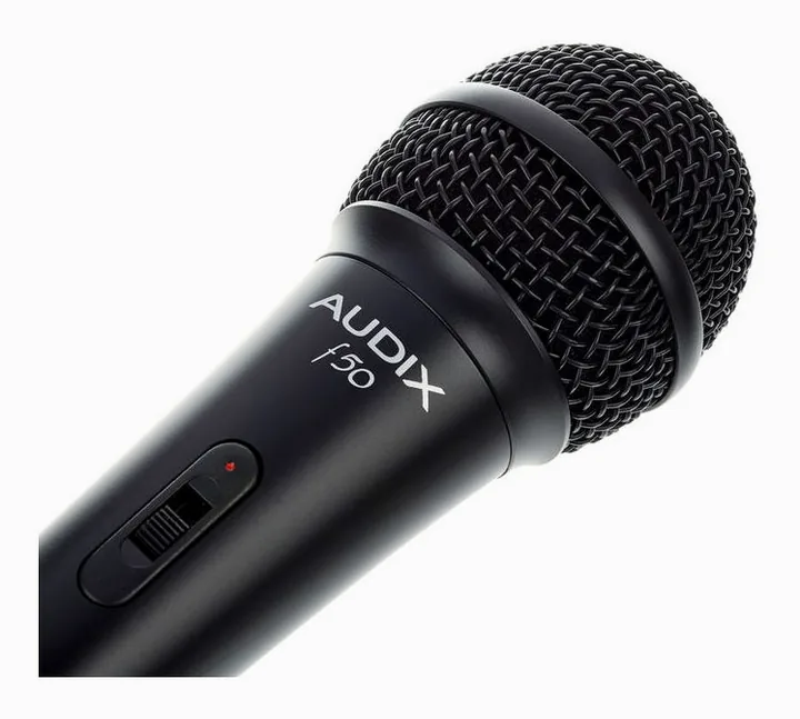 Audix F50S, mikrofonkorgen på nära håll