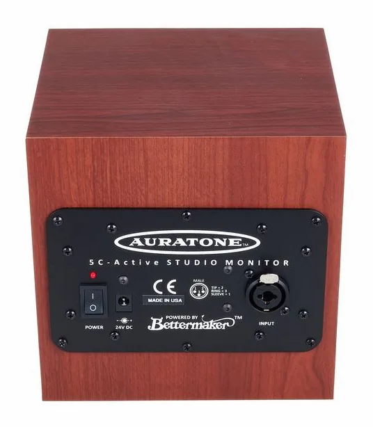 Auratone 5C Active Sound Cube Single, baksidan med anslutningarna