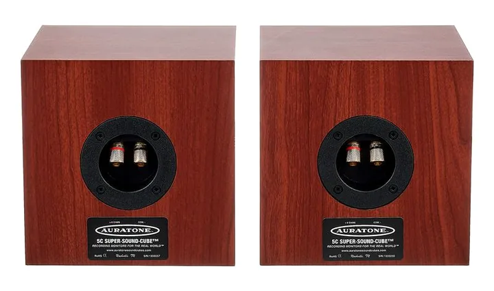 Auratone 5C Super Sound Cube Classic, loggan och ytan