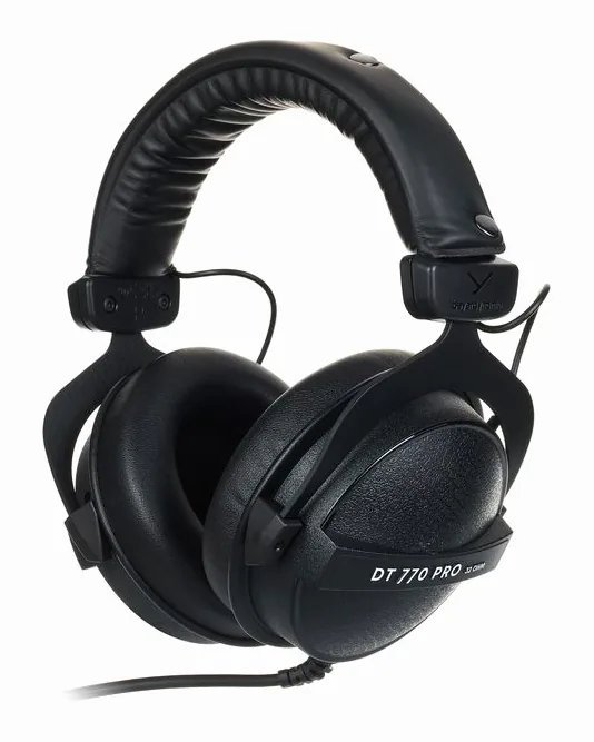 beyerdynamic DT-770 Pro 32 Ohm, den hopfällda modellen