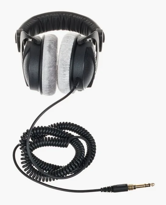 beyerdynamic DT-770 Pro 250 Ohm, bygeln sedd uppifrån