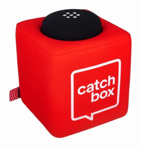 Catchbox Beltpack Module Red, huset sett från sidan