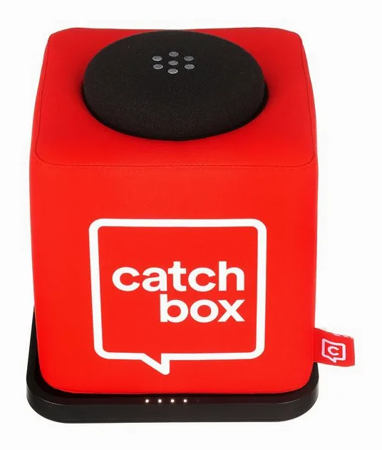Catchbox Plus Transmitter Cube Red, loggan och ytan