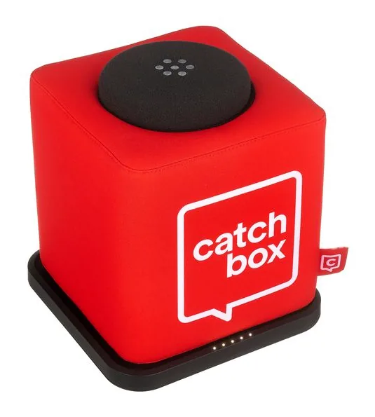 Catchbox Plus Transmitter Cube Red, loggan och ytan
