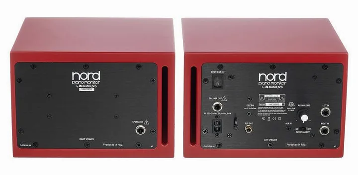Clavia Nord Piano Monitor V2, kabinettet sett från sidan