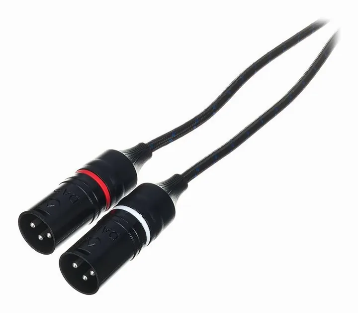 DAP-Audio FL115 USB-C to 2x XLR/M 1.5m, nivåmätarna och lysdioderna