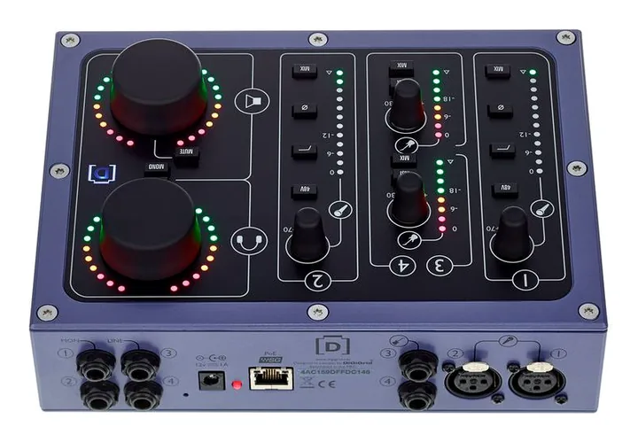 DiGiGrid DiGiGridD, nivåmätarna och lysdioderna