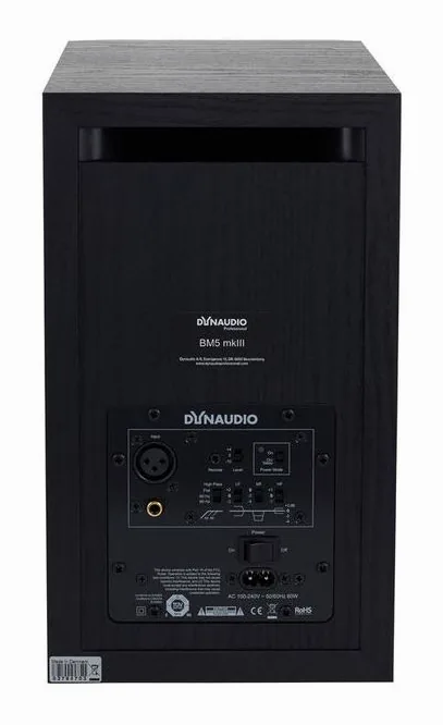 Dynaudio BM5 MKIII Stand Bundle, baksidan med anslutningarna