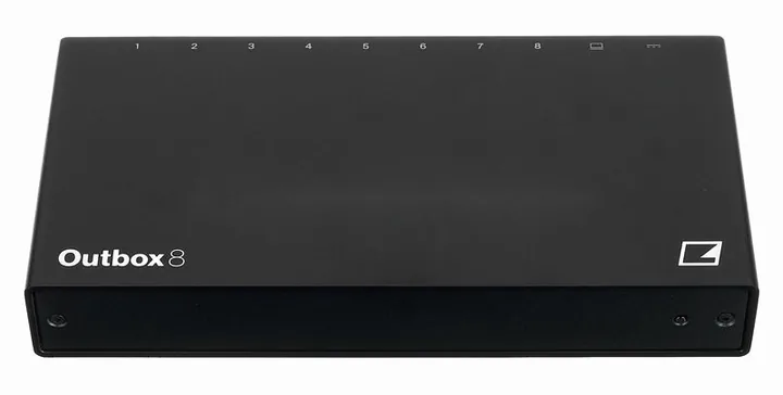 Elektron Outbox 8, ingångarna på framsidan