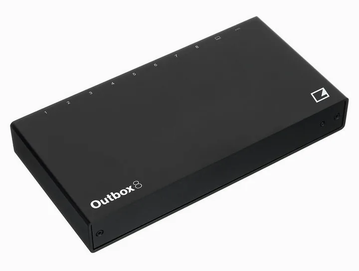 Elektron Outbox 8, ingångarna på framsidan