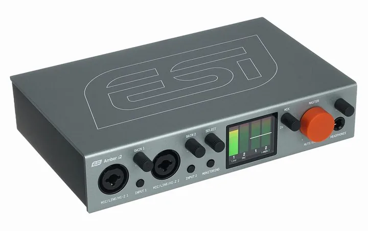 ESI Amber i2, frontpanelen med rattarna