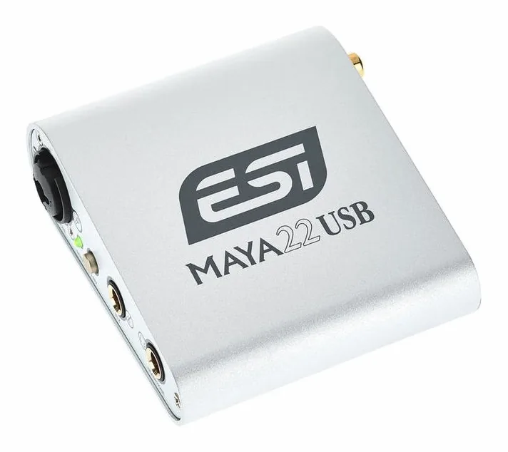 ESI Maya 22 USB, frontpanelen med rattarna