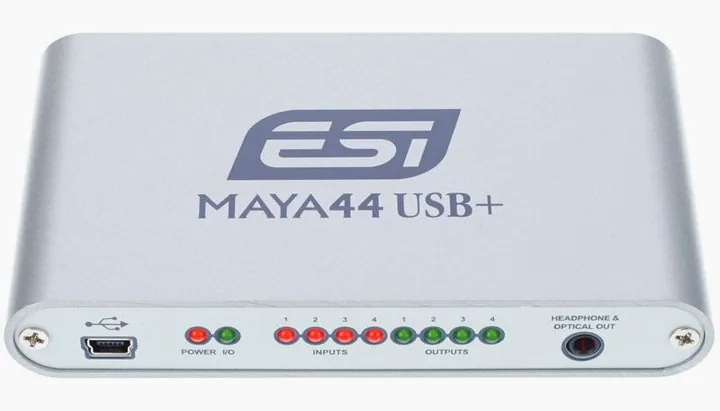 ESI Maya 44 USB+, höljet sett från sidan