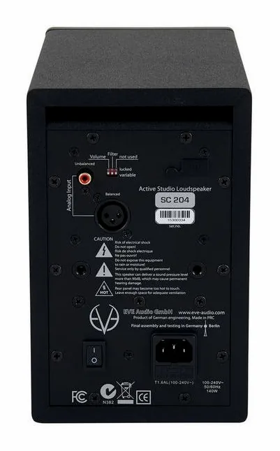 EVE Audio SC204 Stand Bundle, loggan och ytan