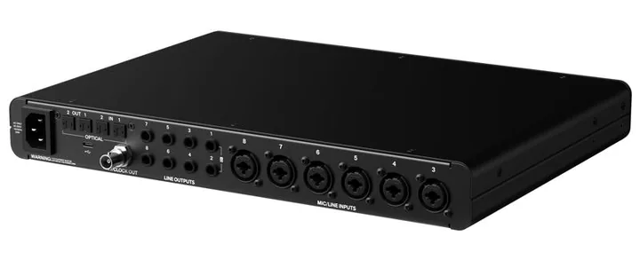 Audient EVO 16, höljet sett från sidan