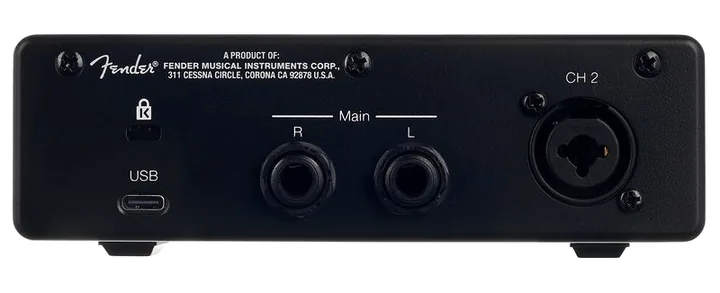 Fender Studio Quantum Creator Bundle, nivåmätarna och lysdioderna